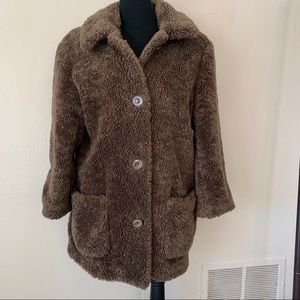 Vintage Lorovi Plush Teddy Bear Coat